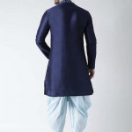 Men Blue Printed Kurta with Patiala