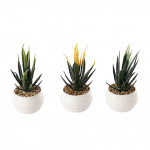 Set Of 3 Snake Plant Artificial Flowers and Plants With Pot