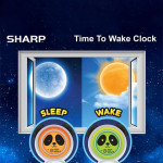 SHARP Ready to Wake Bear Sleep Trainer, Kid’s Alarm Clock for Ready to Rise, Galaxy Projection Nightlight