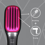 VHSD-01 Multi-Styler Brush & Hair Dryer with Keratin Infused Bristles - Black & Pink