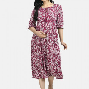 Maternity Fit and Flare Dress for Women