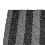 Set of 2 Grey & Black Striped Anti-Skid Doormats