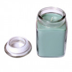 Blue Mint Scented Glass Aroma Jar Candle