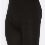 Men Black Solid Thermal Bottoms