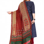 Women's Kalamkari and Floral Printed Chiffon Dupatta With Tassels